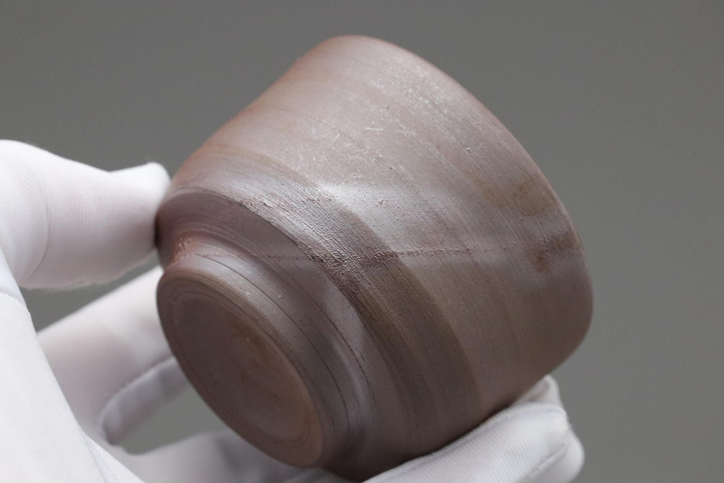 Bizen Ware Sake Cup – Japanese Ochoko with Natural Kiln Marks – Rustic Unglazed Pottery for Sake Tasting or Display – Handmade in Japan