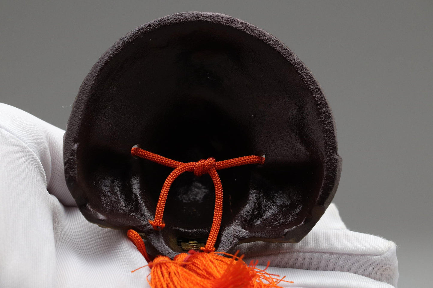 Japanese Samurai Kabuto Helmet | Oda Nobunaga Cast Iron Ornament | Lucky Decor for Career & Family | Traditional Japanese Display Piece