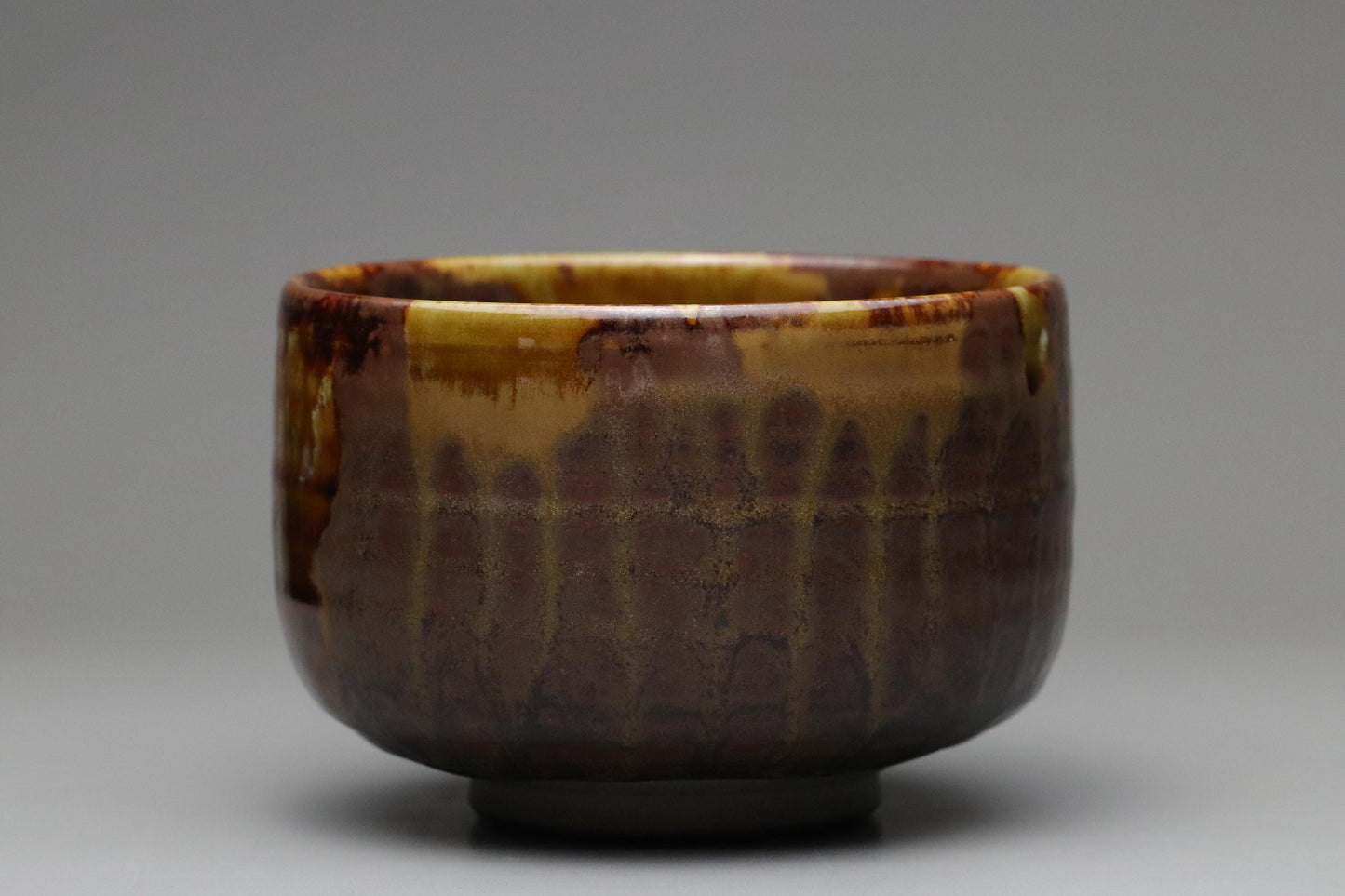 Takatori Ware Matcha Bowl – Japanese Chawan for Tea Ceremony with Signed Wooden Box Handcrafted Glazed Pottery with Traditional Kiln Finish